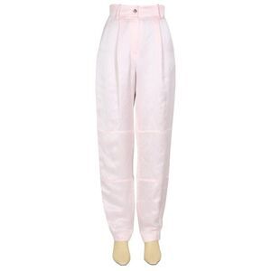 THE MANNEI Women's Volterra Linen Blend Pleated Trousers Women PINK Pants